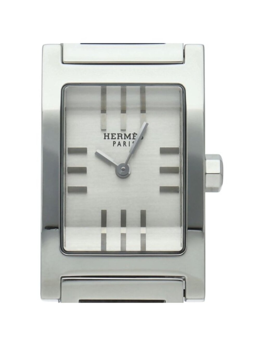 Hermes Tandem Watch SS Silver